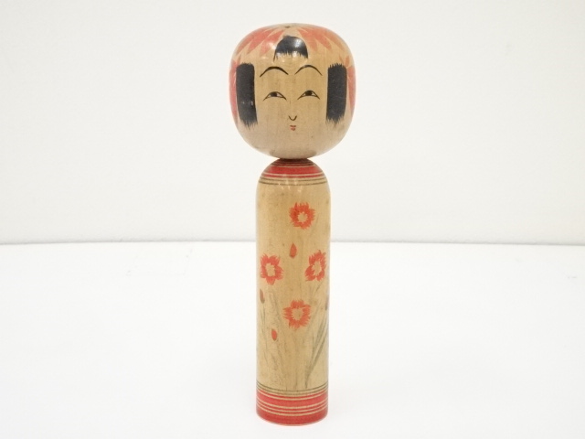 TRADITIONAL JAPANESE CRAFT / KOKESHI DOLL (18.5 cm)/ ARTISAN WORK